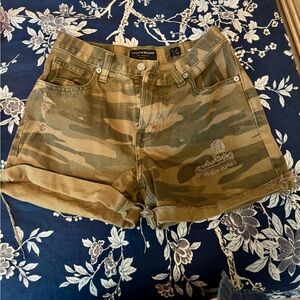 Lucky Brand Women's Camouflage Cargo Shorts